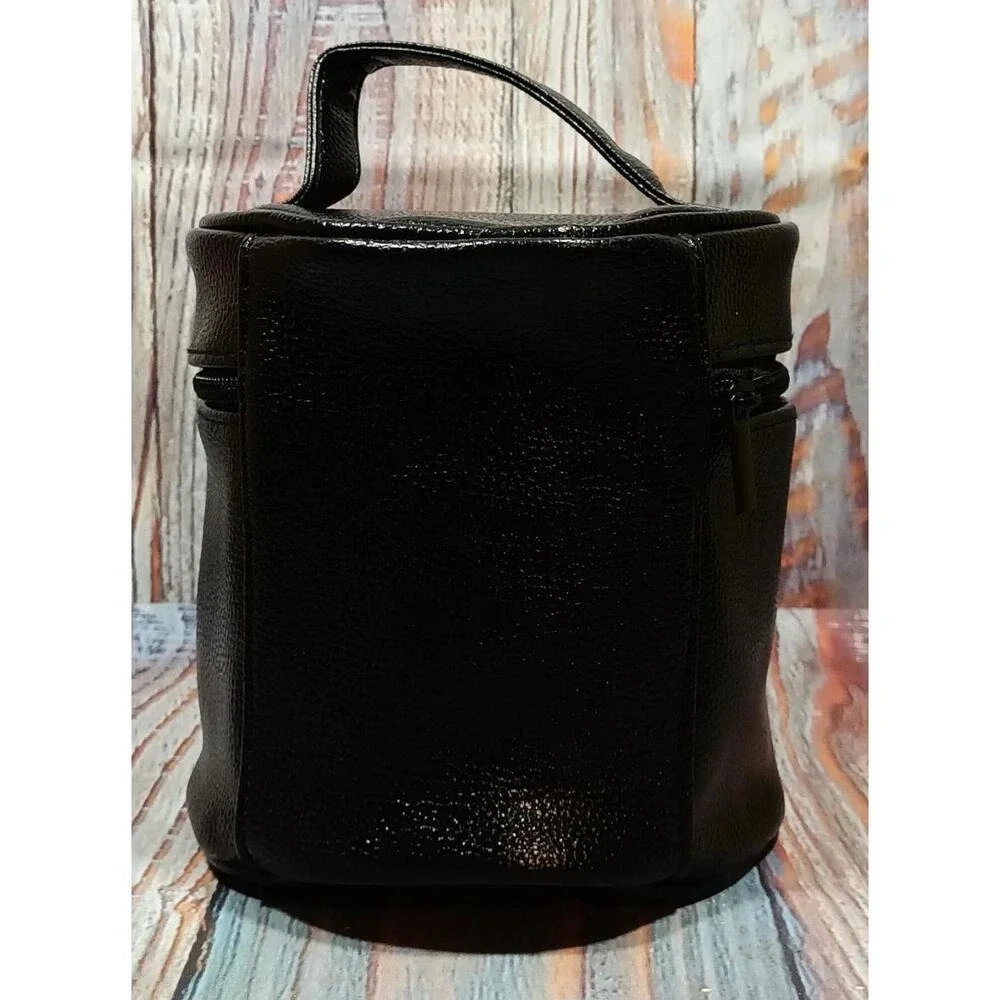 Clueless x Revolution Makeup London Black Faux Leather Vanity Cosmetic Bag Case